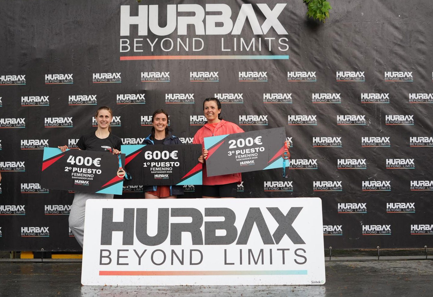 Podium winners at the Hurbax Beyond Limits stop in Santander