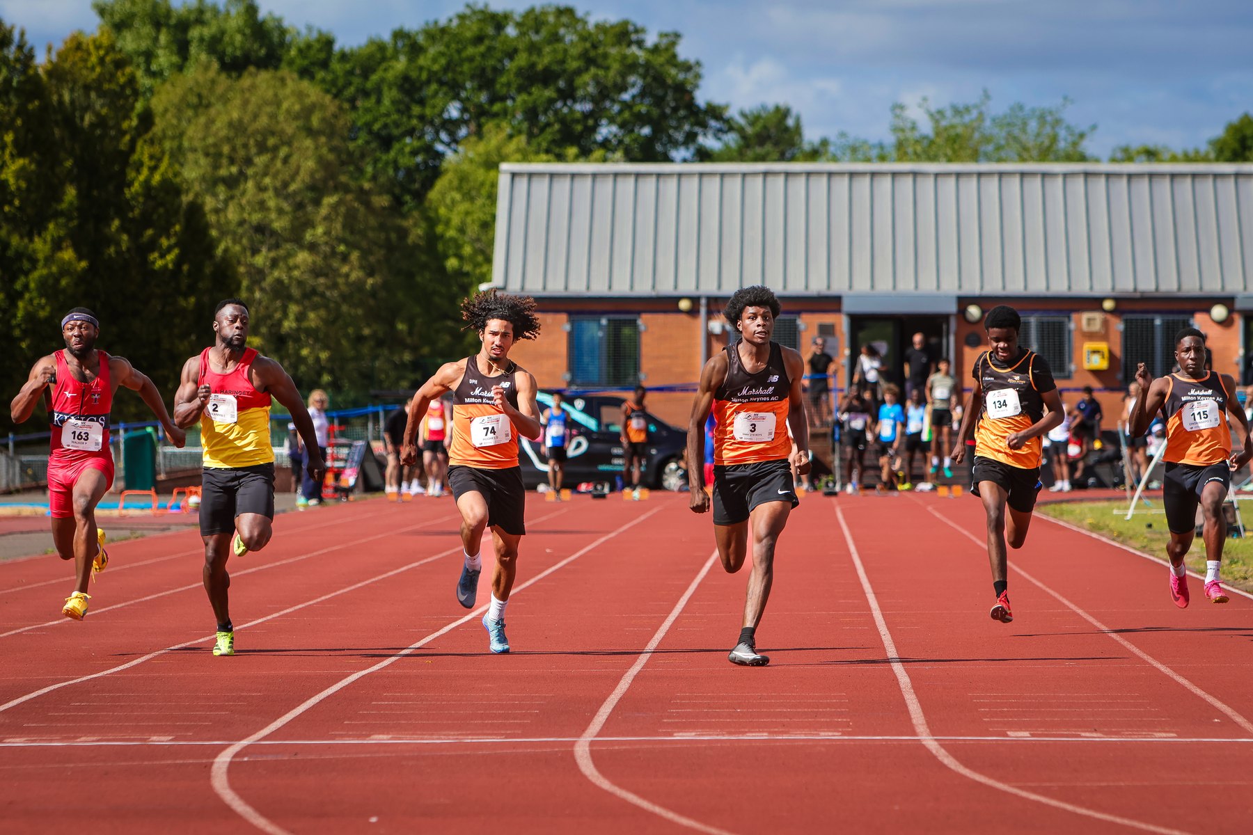 Sprinters race down the track at the MK Sprint Series 3 season finale in Milton Keynes